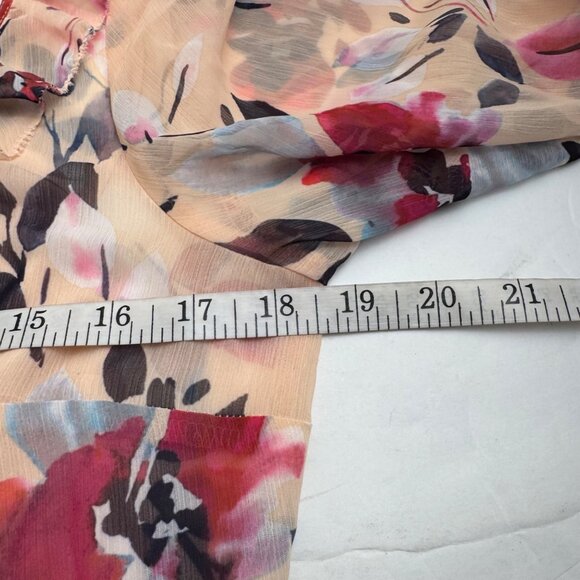 French Connection NEW Linosa Crinkle Barley Pink Dress Size 8 Floral Tiered - Picture 9 of 10